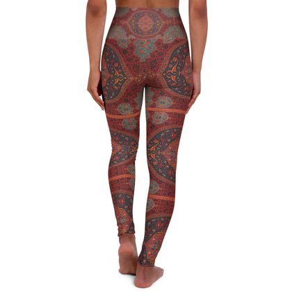 Arabesques by Émile Prisse d'Avennes High Waisted Yoga Leggings (AOP)