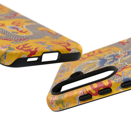 Majestic Dragon Regalia – Imperial 12-Symbol Robe Phone Cases