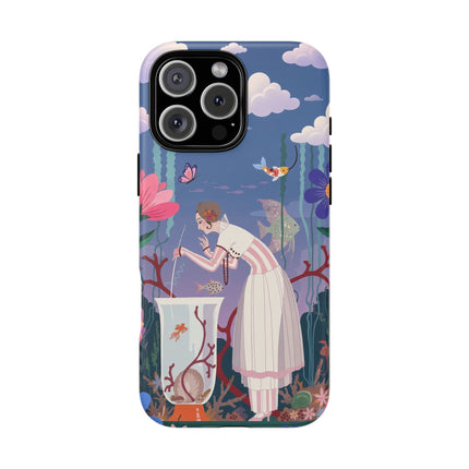 🐠🌸 The Enchanted Aquarium Garden Phone Case – Art Deco Underwater Fantasy