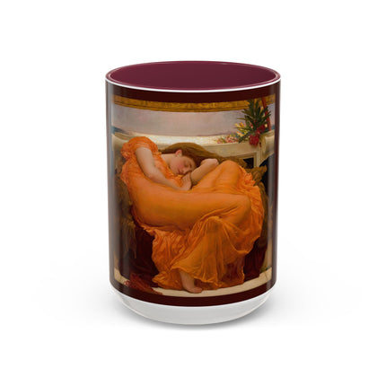 Flaming June by Frederic Leighton Colorful Mugs (11oz, 15oz)