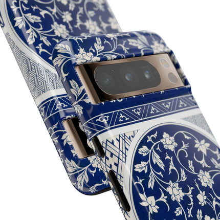Blue Flower Pattern by Owen Jones Phone Cases