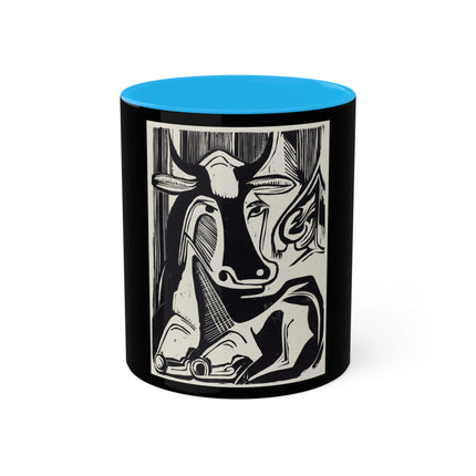 The Large Cow by Ernst Ludwig Kirchner Colorful Mugs, 11oz