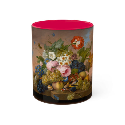 Floral Still Life by Franz Xaver Petter Colorful Mugs, 11oz