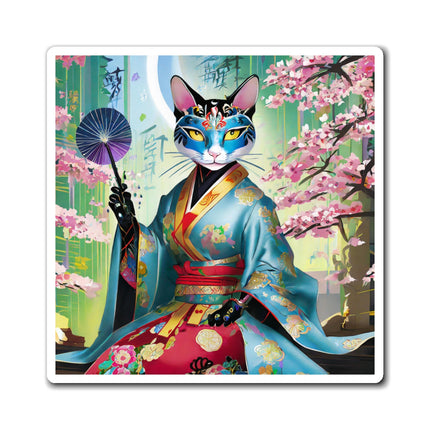Cyberpunk Geisha Magnet (3 Sizes)