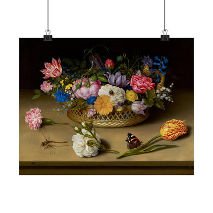 Flower Still Life by Ambrosius Bosschaert Matte Horizontal Posters