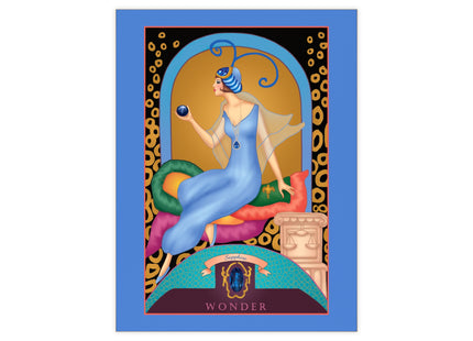 September & Sapphire (from the Gem Series) by Sofia Chiostri Ceramic Tile