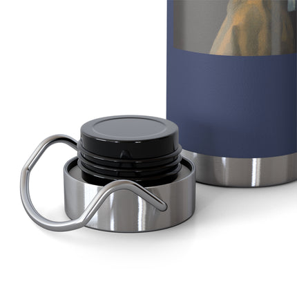 Girl with a Pearl Earring by Johannes Vermeer Copper Vacuum Insulated Bottle, 22oz