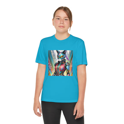 Cyberpunk Chic Youth Competitor Tee