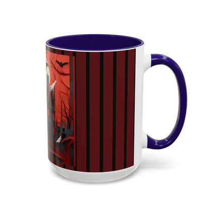 Halloween Night Scene Colorful Mugs (11oz, 15oz)