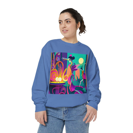 Dance of the Skeleton Ballerinas Unisex Garment-Dyed Sweatshirt