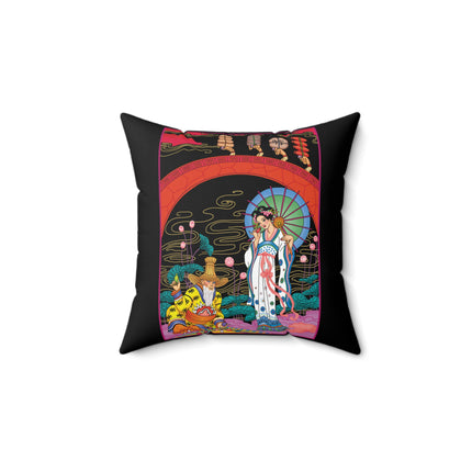 The Romance of Perfume by George Barbier Spun Polyester Square Pillow