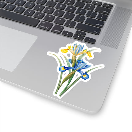 Spanish Iris botanical illustration by Pierre-Joseph Redouté Kiss-Cut Stickers (4 Sizes)