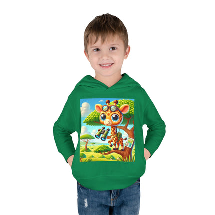 Giraffe Lookout Toddler Pullover Fleece Hoodie