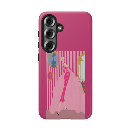 Lady in Pink Phone Case – Graceful Sophistication