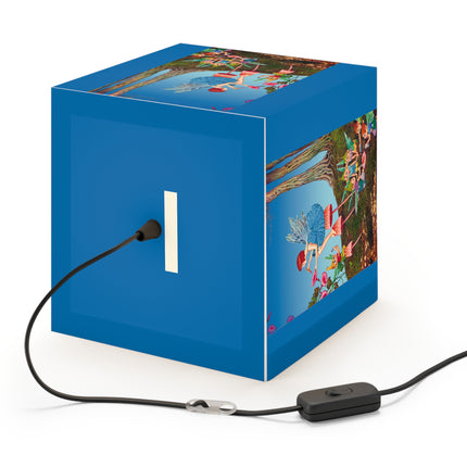 Periwinkle Painting the Petals Ida Outhwaite Light Cube Lamp