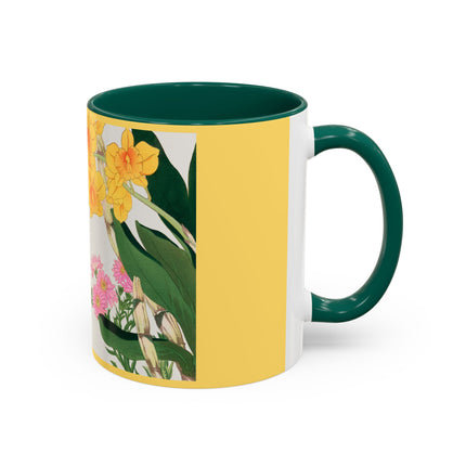 Golden Bow Orchid by Tanigami Kônan Colorful Mugs (11oz, 15oz)