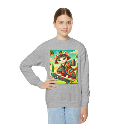 Dragon Dance on Wheels Youth Crewneck Sweatshirt – Energy, Style & Fearless Creativity