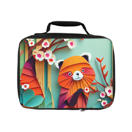 A Playful Red Panda Lunch Bag
