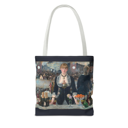 A Bar at the Folies-Bergère by Edouard Manet Tote Bag (AOP)