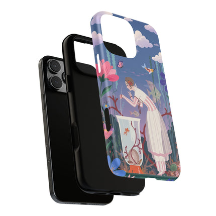 🐠🌸 The Enchanted Aquarium Garden Phone Case – Art Deco Underwater Fantasy