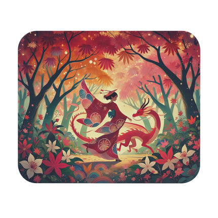 The Dragon Fairy’s Dance Mouse Pad – Enchanted Grace & Spring Magic