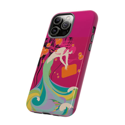 Mermaid Dive Phone Case – Vibrant Waves & Playful Elegance