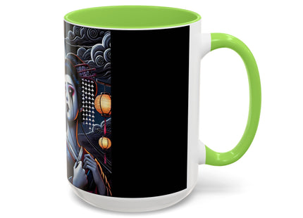Geisha’s Black Ink Tears Colorful Mugs (11oz, 15oz)