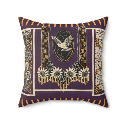 La décoration moderne dans le textile Pl. 17 by Gaston Charlet Spun Polyester Square Pillow