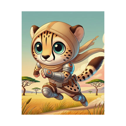 🐆⚡ Swift Cheetah Matte Vertical Poster – Speed, Adventure & Untamed Energy