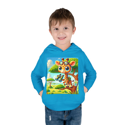 Giraffe Lookout Toddler Pullover Fleece Hoodie
