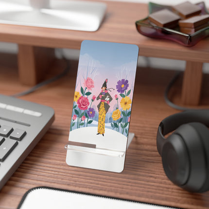 🐇🌹 The Lady With The White Rabbit Mobile Display Stand – Art Deco Winter Garden