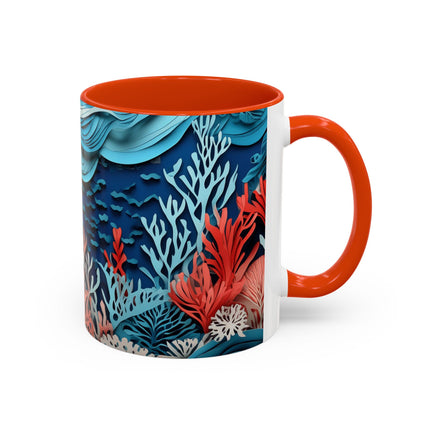 Enchanting Underwater Scene Colorful Mugs (11oz, 15oz)