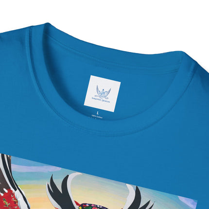 Cyberpunk Samurai Owl Softstyle T-Shirt