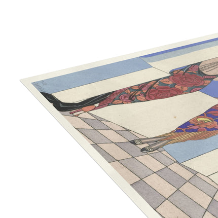 Le goût des châles by George Barbier Postcards (envelopes included) - Bundles of 10, 30, 50 Pieces