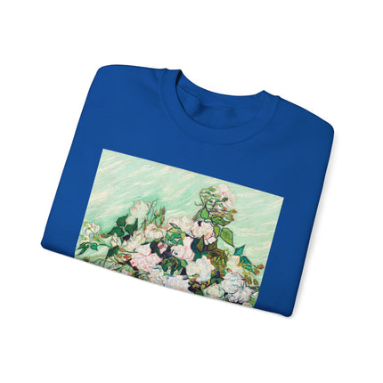 Roses by Vincent Van Gogh Heavy Blend™ Crewneck Sweatshirt