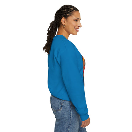 Black Cat in Kimono Unisex Heavy Blend™ Crewneck Sweatshirt