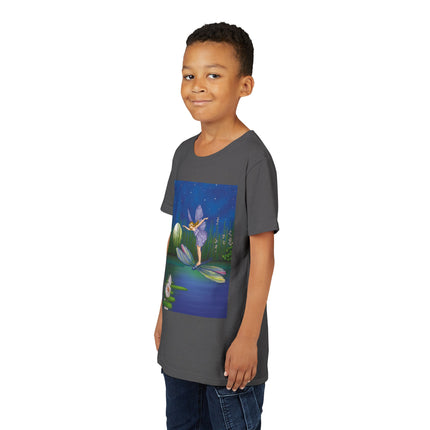 Fairy on a Dragonfly by Ida Rentoul Outhwaite Youth Short Sleeve Tee