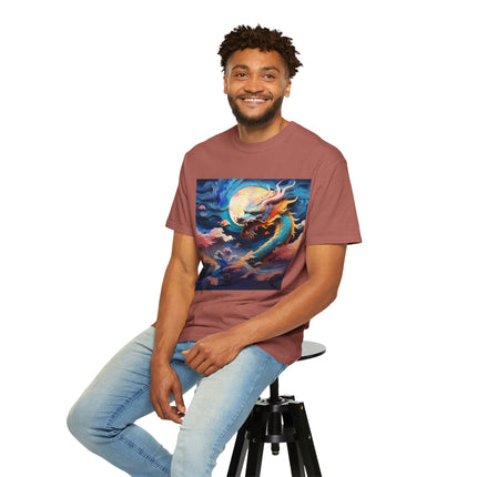 A Dragon's Ascent Unisex Garment-Dyed T-shirt