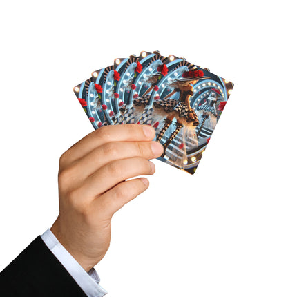 Halloween Witch Through the Mirror Playing Cards