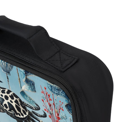 Spotted Crab & Pagoda Lunch Bag – Mystical Ocean & Asian Harmony