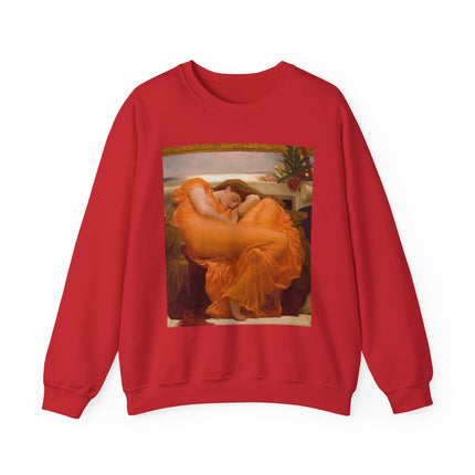 Flaming June by Frederic Leighton Heavy Blend™ Crewneck Sweatshirt