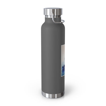Irises by Ohara Koson Copper Vacuum Insulated Bottle, 22oz