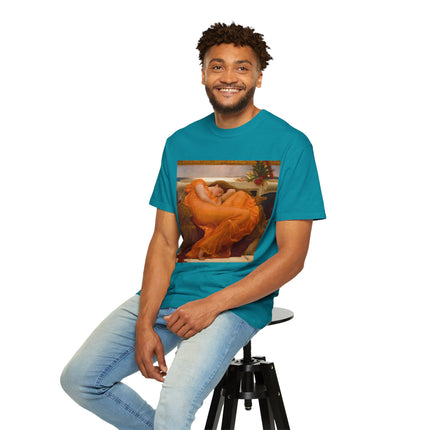 Flaming June by Frederic Leighton Unisex Garment-Dyed T-shirt