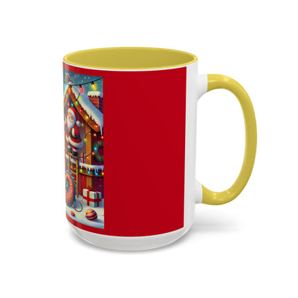 Playful Dragon's Christmas Colorful Mugs (11oz, 15oz)