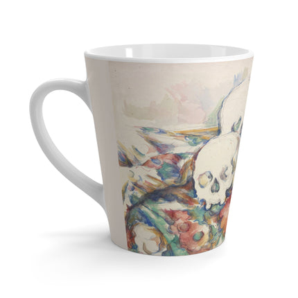 The Three Skulls by Paul Cézanne Latte Mug