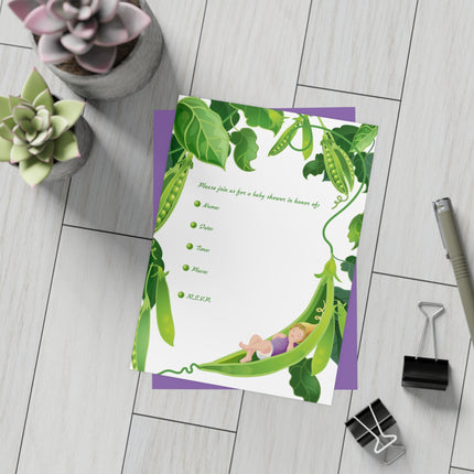 Baby Shower Invitation! Bundles of 10, 30, 50 Pieces Available (envelopes included)