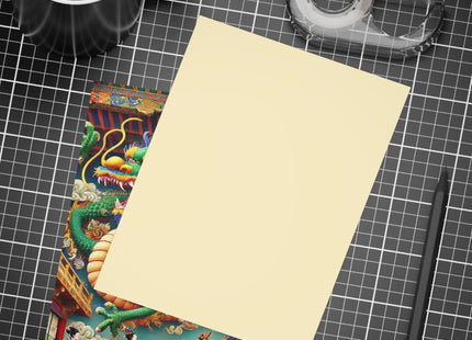 Tibetan Dragon Over Kabuki Duel Postcards (envelopes included) - Bundles of 10, 30, 50 Pieces