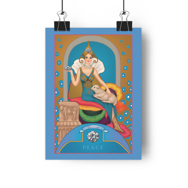 April & Diamond (from the Gem Series) by Sofia Chiostri Giclée Art Print