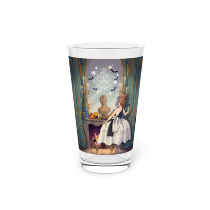 🕯️🎃 The Moonlit Manor Drawing Room Glass, 16oz – Elegant Halloween Charm