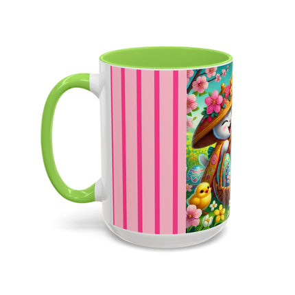 Geisha Kitten’s Easter Delight Colorful Mugs (11oz, 15oz)